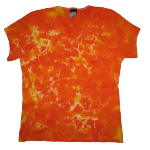 Ladies’ Short Sleeve V-Neck Crinkle 2