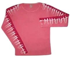 Ladies' Long Sleeve Shoulderstripe pink
